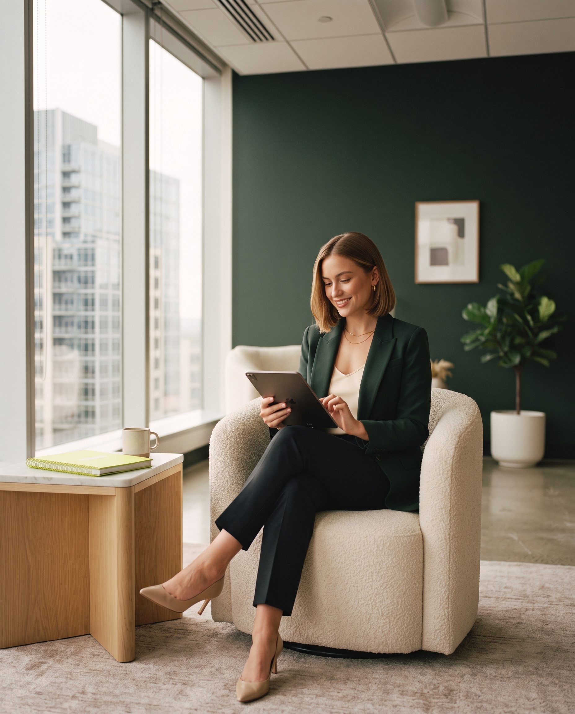 White corporate lady